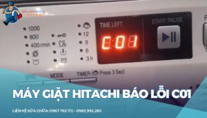 Máy giặt Hitachi báo lỗi C01
