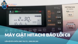 Máy giặt Hitachi báo lỗi C8
