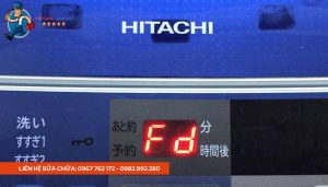 Máy giặt Hitachi báo lỗi Fd